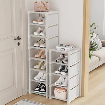 Meuble à chaussure d'angle d'entrée -