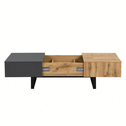 Table basse extensible avec rangement dissimulé -