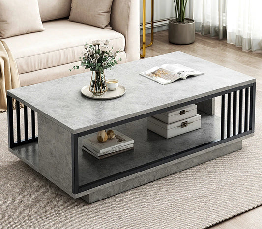 Table basse bois vintage de qualité -