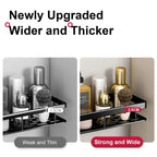 Étagère salle de bain noir à suspendre -