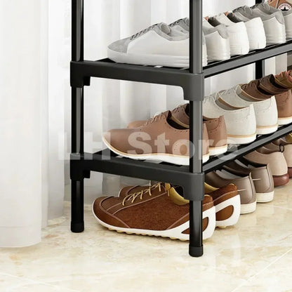 Étagère chaussures en métal à 8 niveaux -