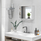 Meuble WC blanc brillant 55 x 15 x 45 cm -