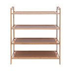 Meuble à chaussure de style étagère en bambou -