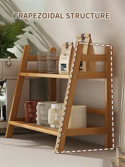 Étagère café en bois originale -