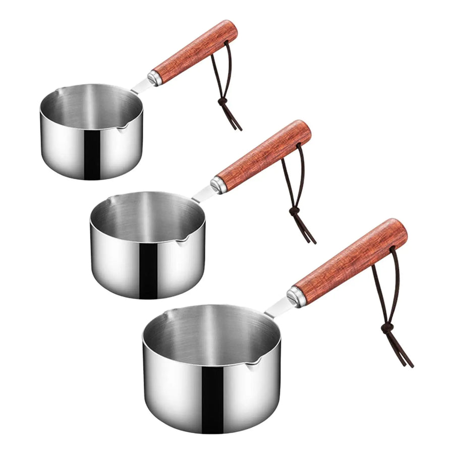 Casserole inox de versement