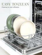 Poêle céramique manche amovible 3 pièces -