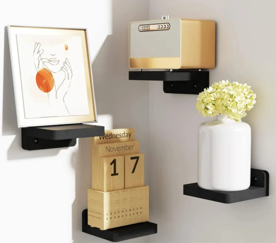 étagère murale flottante bois 4 pièces -