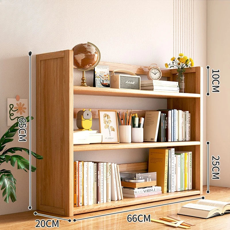 étagère bureau rangement moderne en bois - D-3-Couches