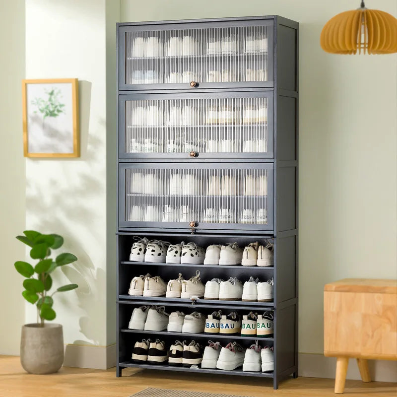 Meuble à chaussure multi niveaux à grande capacité -