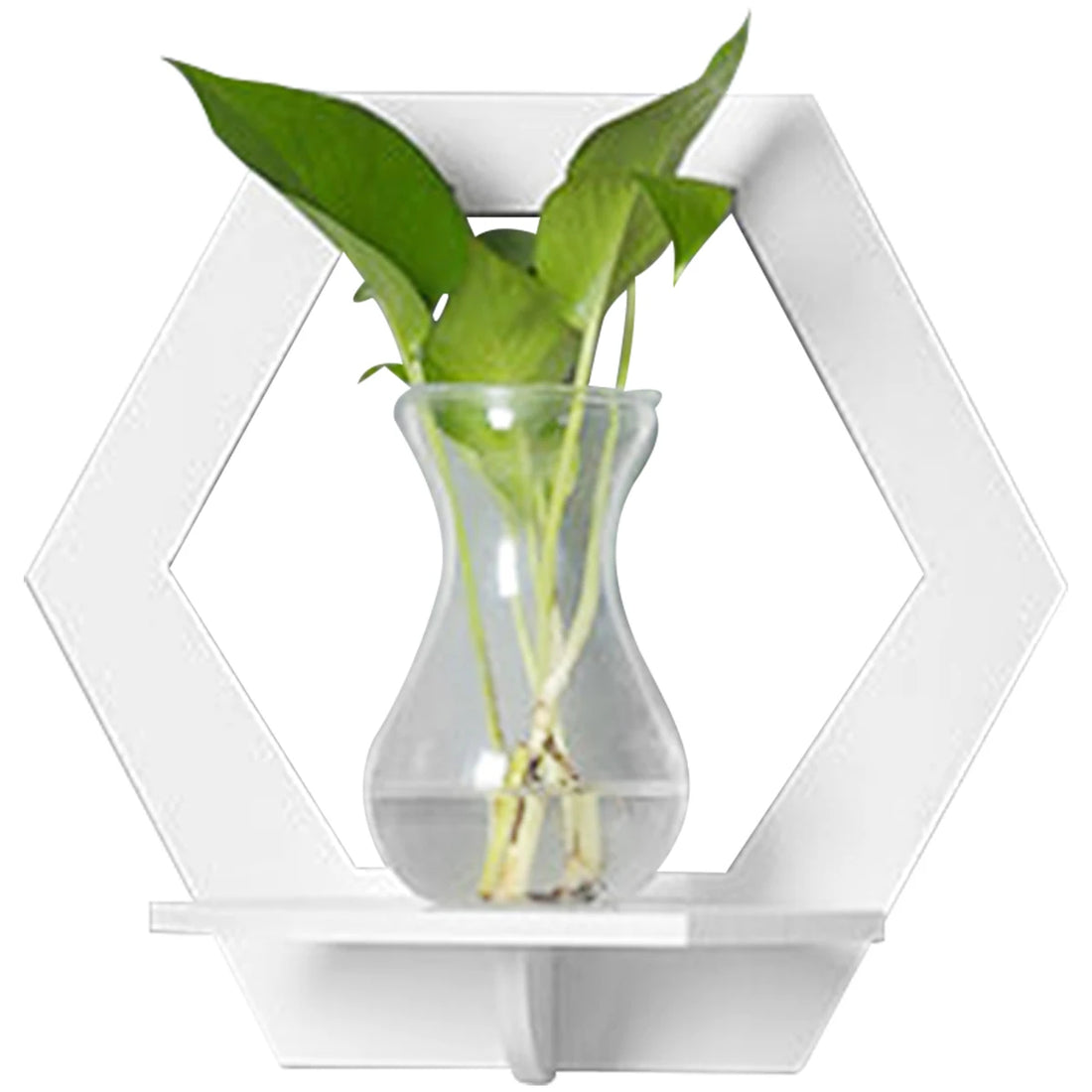 étagère murale flottante hexagonale 3 à 15Pcs -