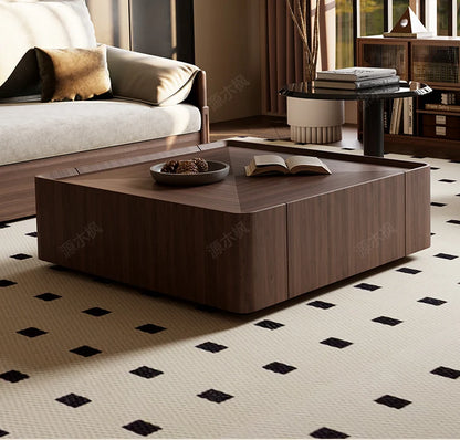 Table basse bois pour hôtel ou maison de luxe -