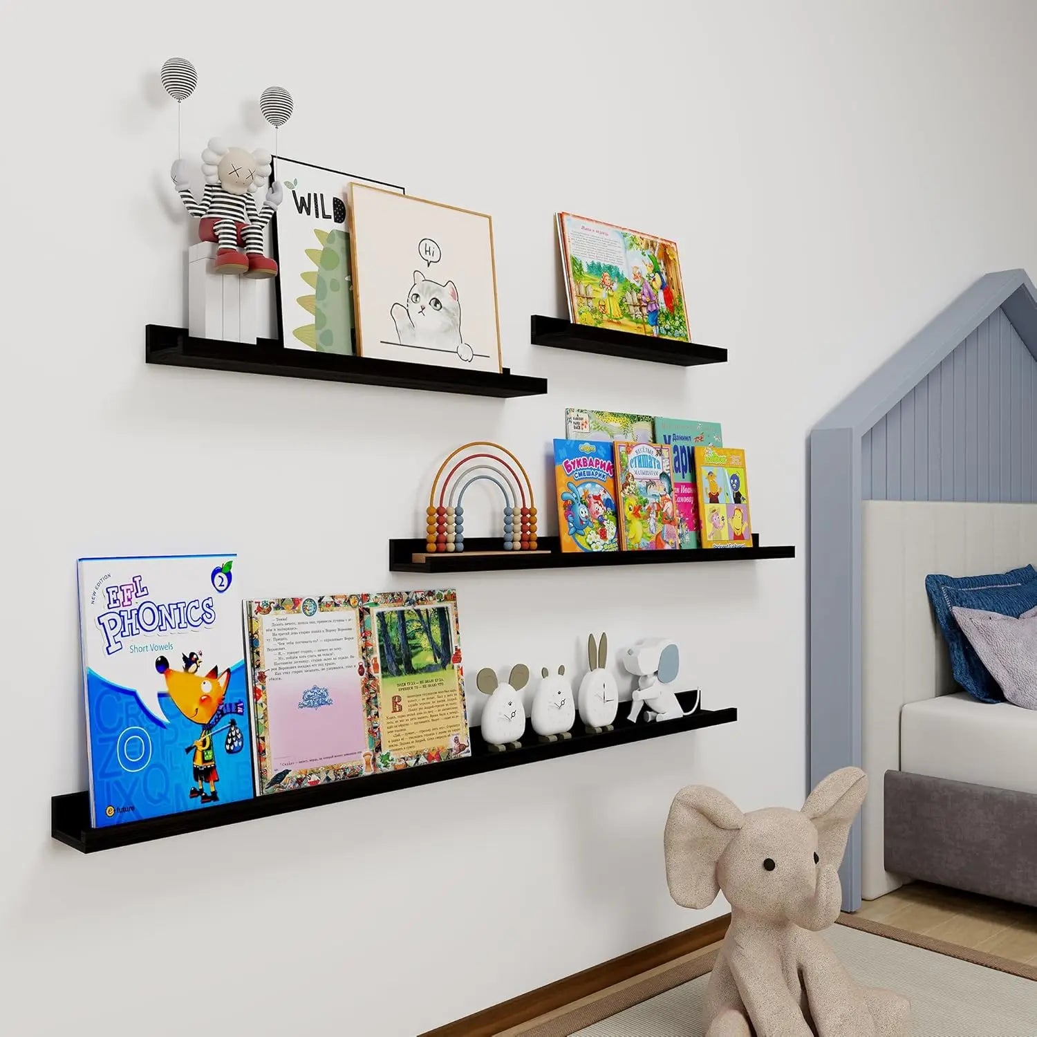 étagère murale en acier d'aluminium -