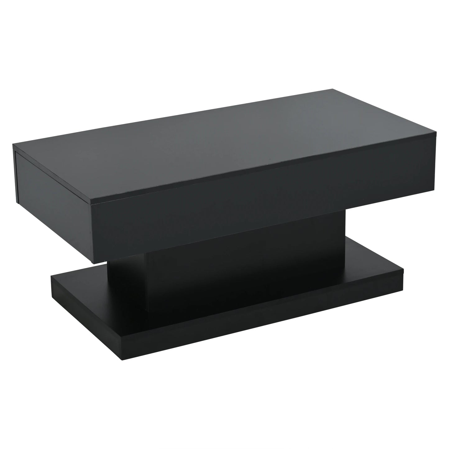 Table basse noire design moderne -