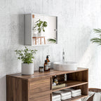 Meuble WC blanc brillant 55 x 15 x 45 cm -