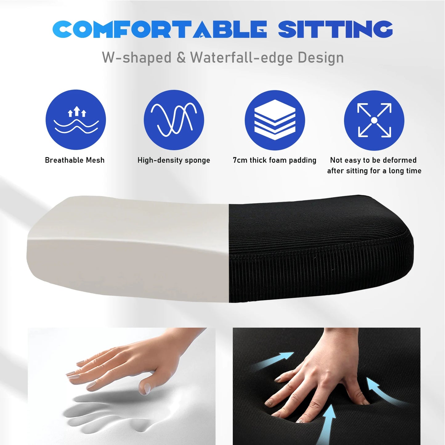 Chaise de bureau pour mal de dos ergonomique -