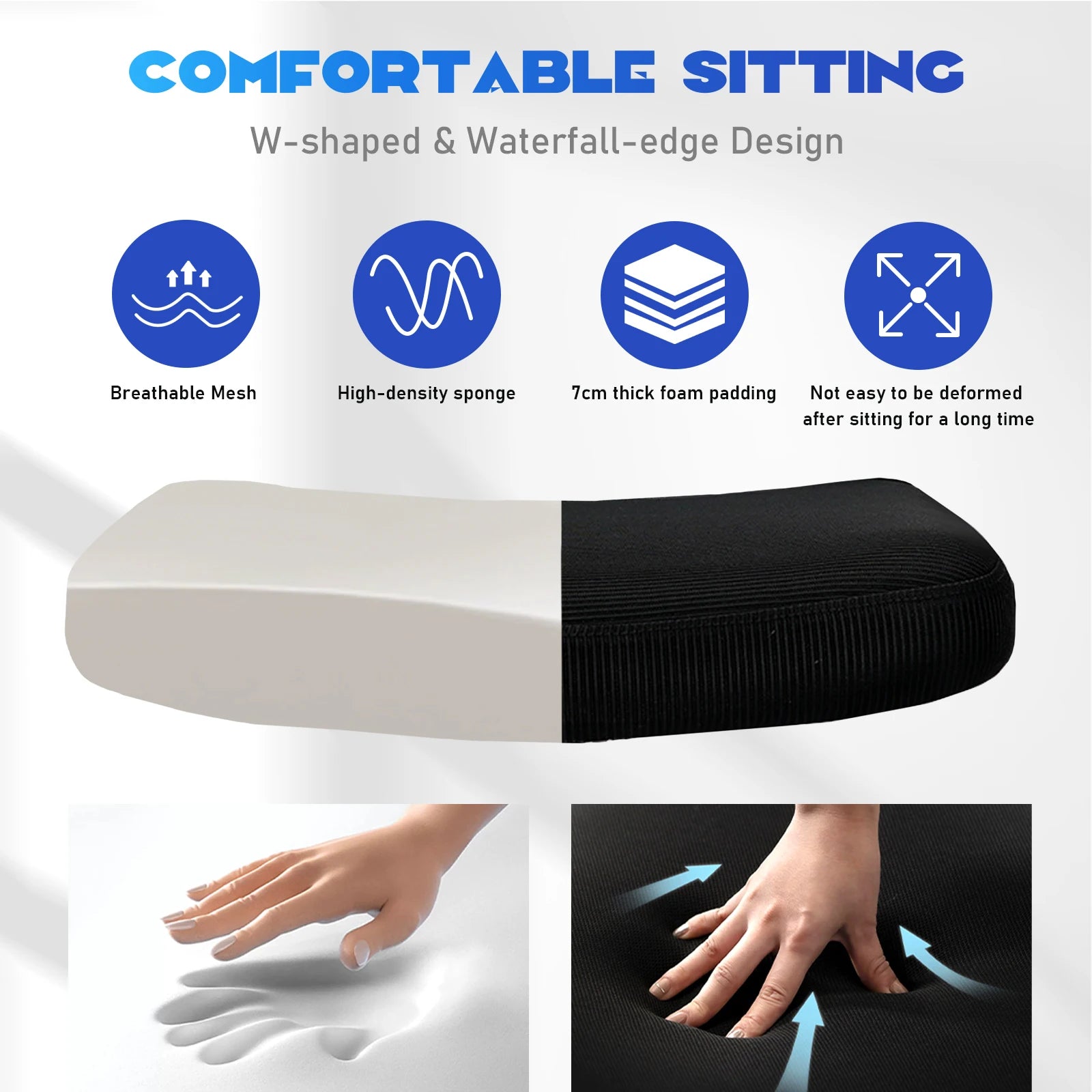 Chaise de bureau pour mal de dos ergonomique -