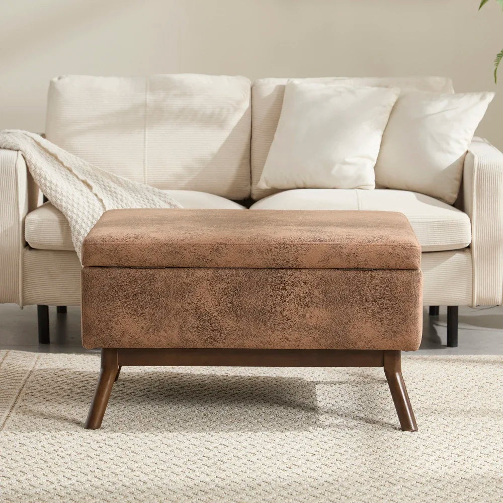 Table basse carré avec compartiment de rangement simple -