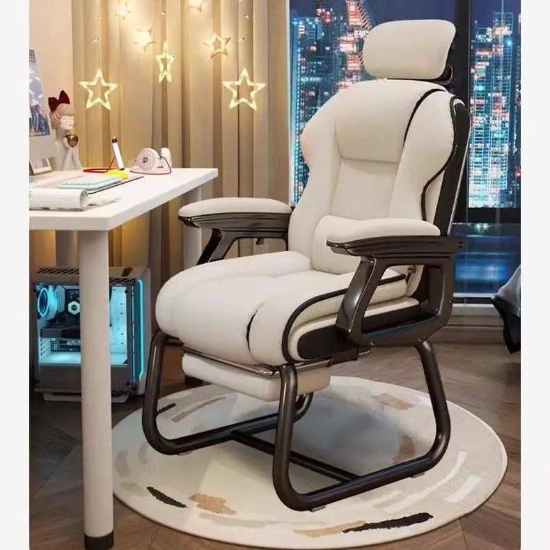 Chaise de bureau sans roues avec fonction inclinable -