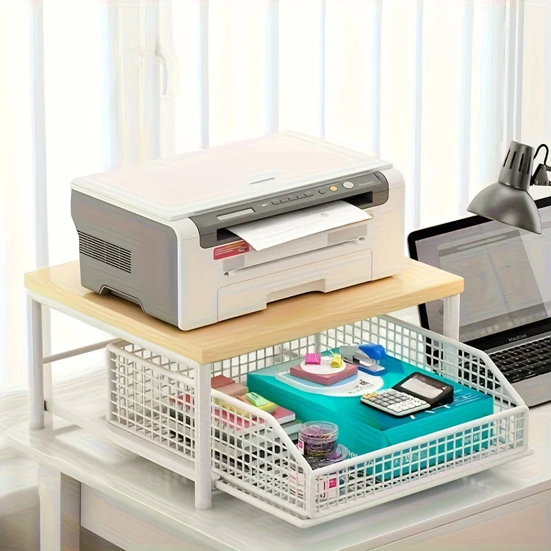 Étagère café sophistiqué avec tiroir métallique -