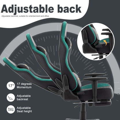 Chaise de bureau noir avec roulette et coussin -