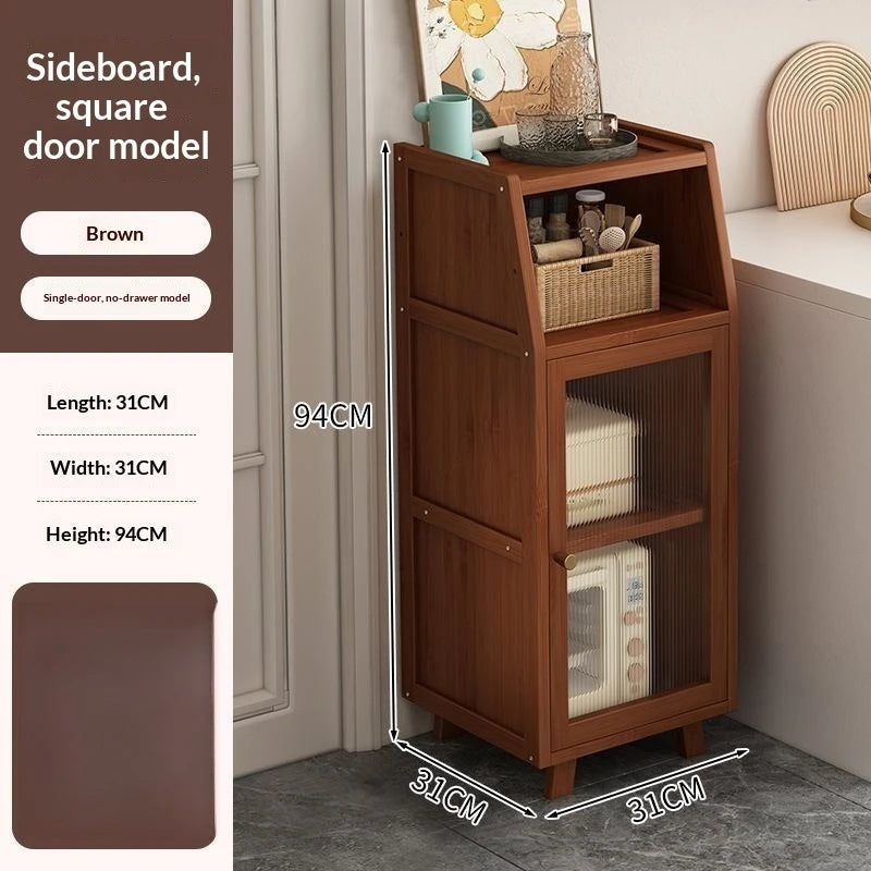 Meuble de rangement étroit en bois -