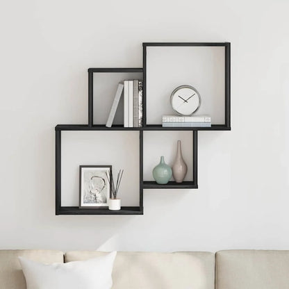 Étagère cube murale bois 80x15x78.5 cm -