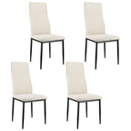 Chaise salle à manger moderne beige 4/8/12 ensembles 108 × 43 × 23 cm - Blanc-4PCS Chaise salle à manger