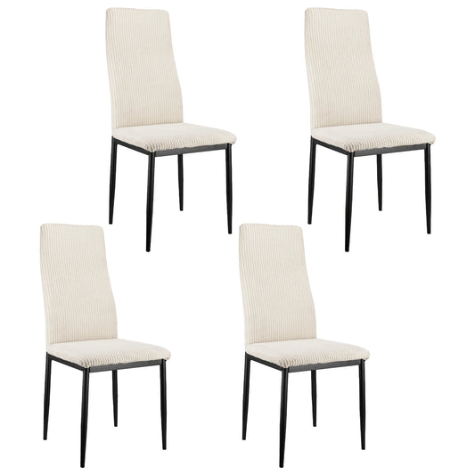 Chaise salle à manger moderne beige 4/8/12 ensembles 108 × 43 × 23 cm - Blanc-4PCS Chaise salle à manger