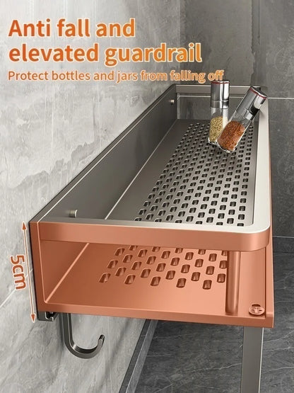 étagère cuisine noir mural -