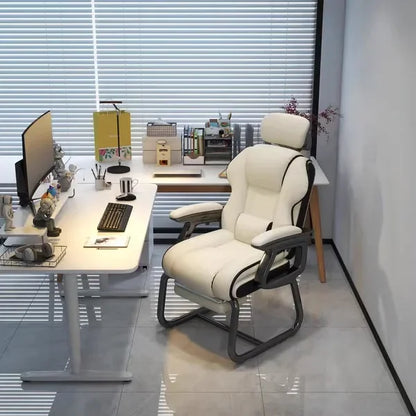 Chaise de bureau sans roues avec fonction inclinable -