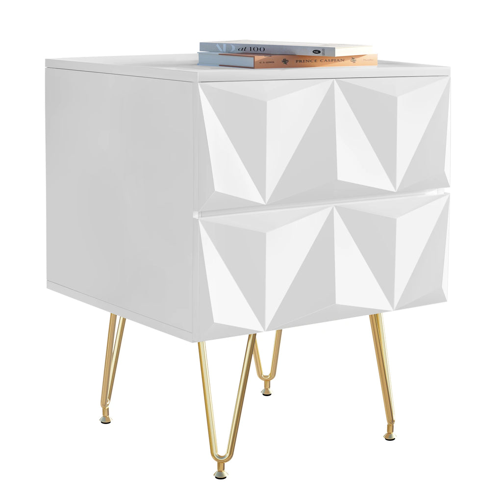 Table de chevet dimension 40x53x40cm décorative moderne -