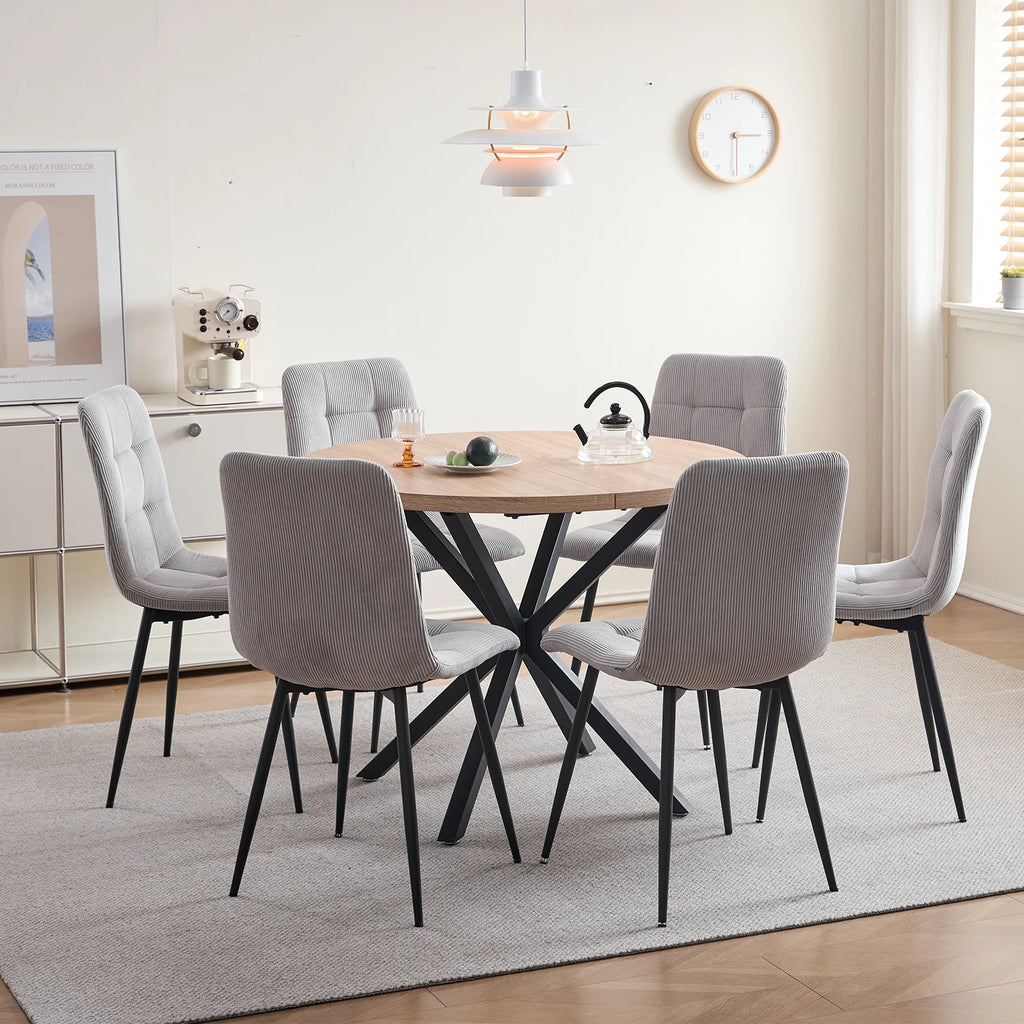 Chaise salle à manger gris tendance lot de 2/4/6 -