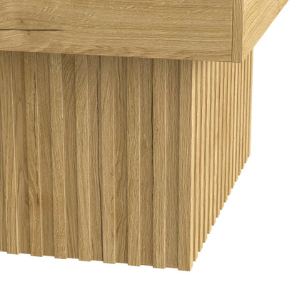 Table basse élégante carrée en bois pour chambre ou salon 79x79x46 cm -