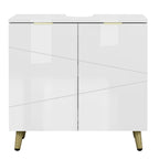 Meuble de rangement à doubles portes cubiques 60x60x30cm - Blanc Meuble de rangement