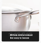 Poêle inox pour induction à pogné double -