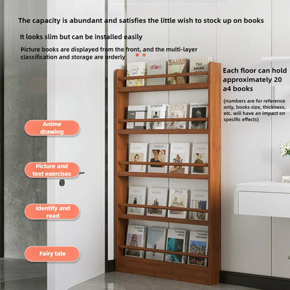 Étagère livre murale ultra-mince -