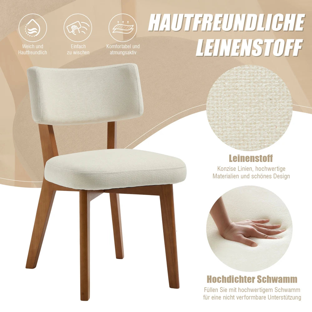 Chaise salle à manger bois moderne 2 ensembles -