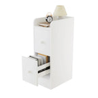 Table de nuit de rangement d'angle étroite -