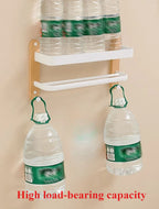 Étagère salle de bain de luxe en bois noyer -