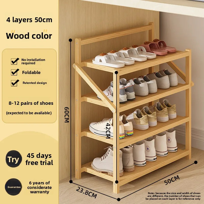 Meuble à chaussure palette artisanale - 4C-50cm-Bois