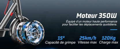 Trottinette électrique adulte Todimart avec APP Mobile  25km/MAX