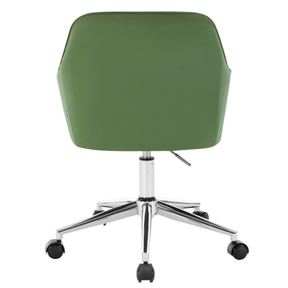 Chaise de bureau pivotante en velours -