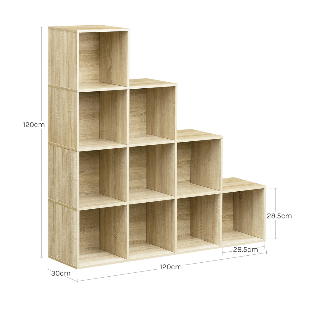 Meuble de rangement escalier cubique 120 x 120 x 30 cm -