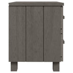 Table De Chevet Bois Hamar Gris Clair 40X35X44,5 cm -