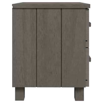 Table De Chevet Bois Hamar Gris Clair 40X35X44,5 cm -