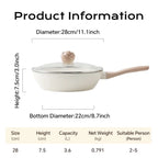 Poêle céramique avec couvercle moderne -