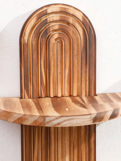 étagère bois ancien 1 pièce bohoo -