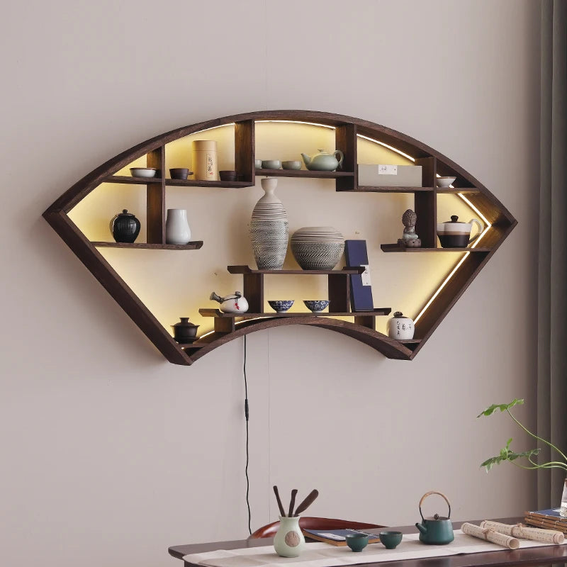 étagère murale bureau pour théières -