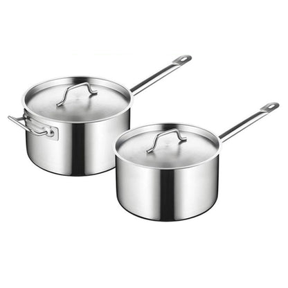 Casserole inox 20cm à couvercle moderne -