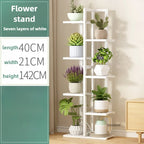 Étagère plante en bois massif pour balcon - AB